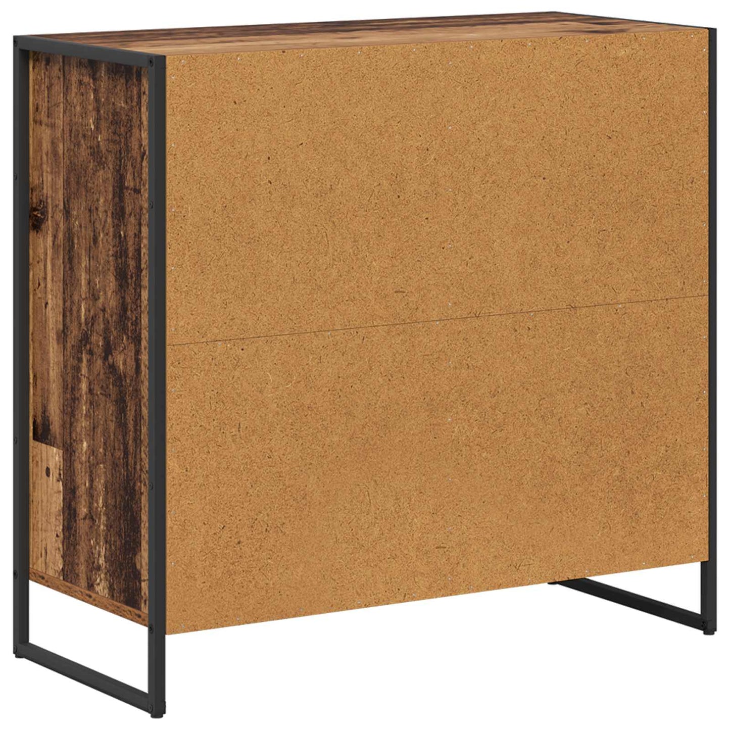 Boční Skříňka Staré Dřevo 79 X 36 X 75 Cm Kompozitní Dřevo