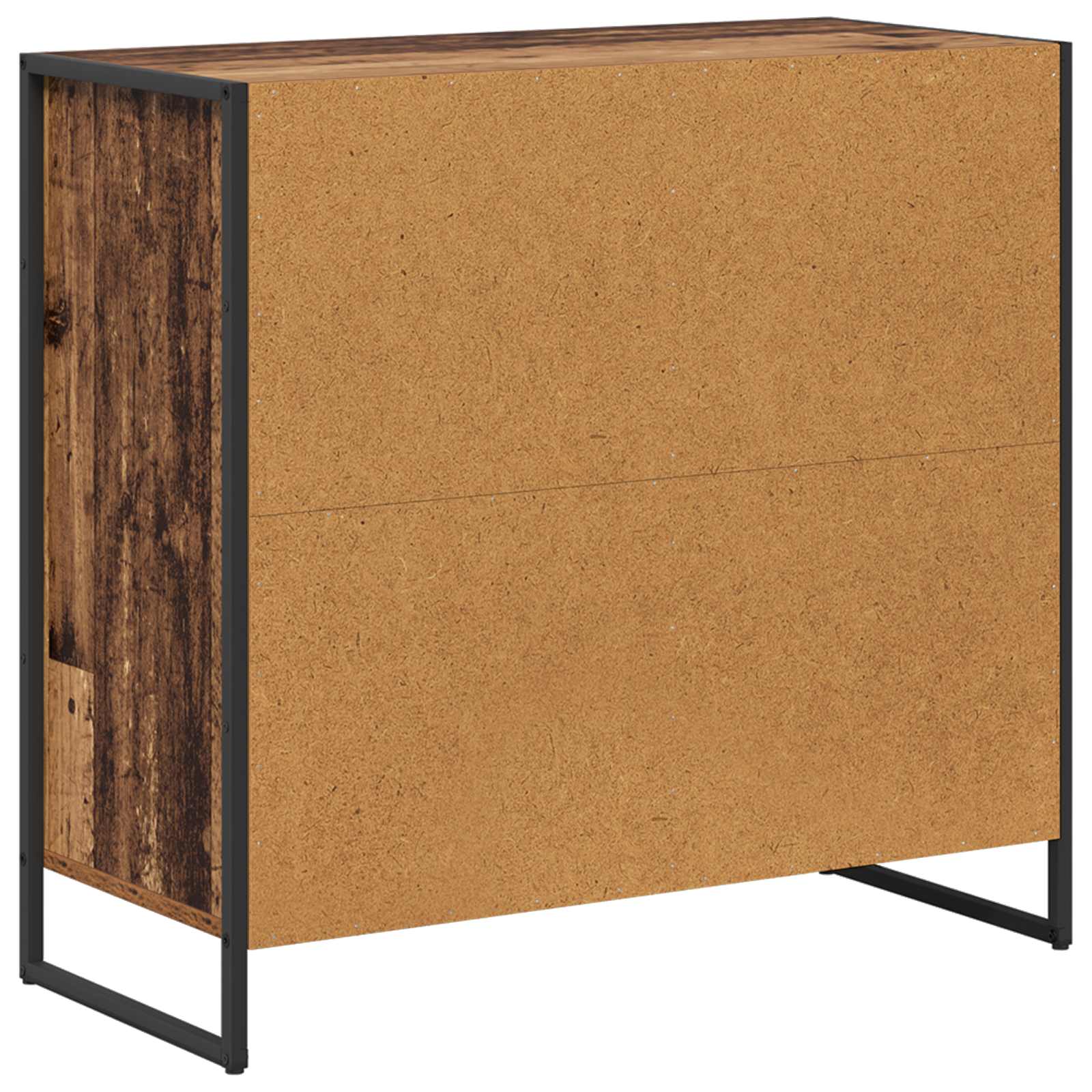 Boční Skříňka Staré Dřevo 79 X 36 X 75 Cm Kompozitní Dřevo