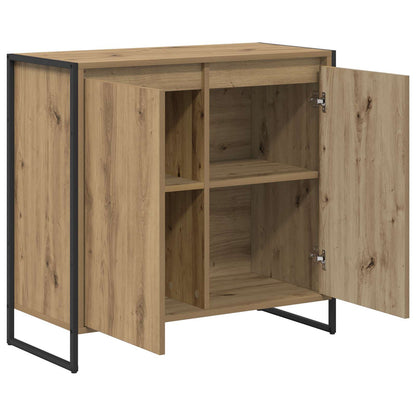 Boční Skříňka Umělecký Dub 79 X 36 X 75 Cm Kompozitní Dřevo