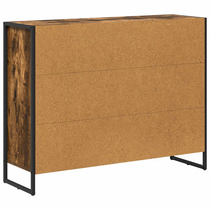 Boční Skříňka Kouřový Dub 96,5 X 30 X 75 Cm Kompozitní Dřevo