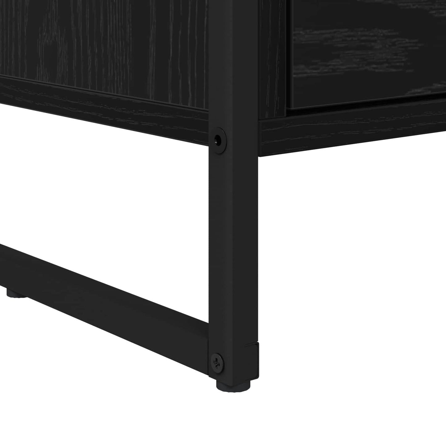 Televizní Skříň 100 X 36 X 49.5 Cm Černý Dub Kompozitní Dřevo