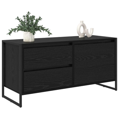 Televizní Skříň 100 X 36 X 49.5 Cm Černý Dub Kompozitní Dřevo