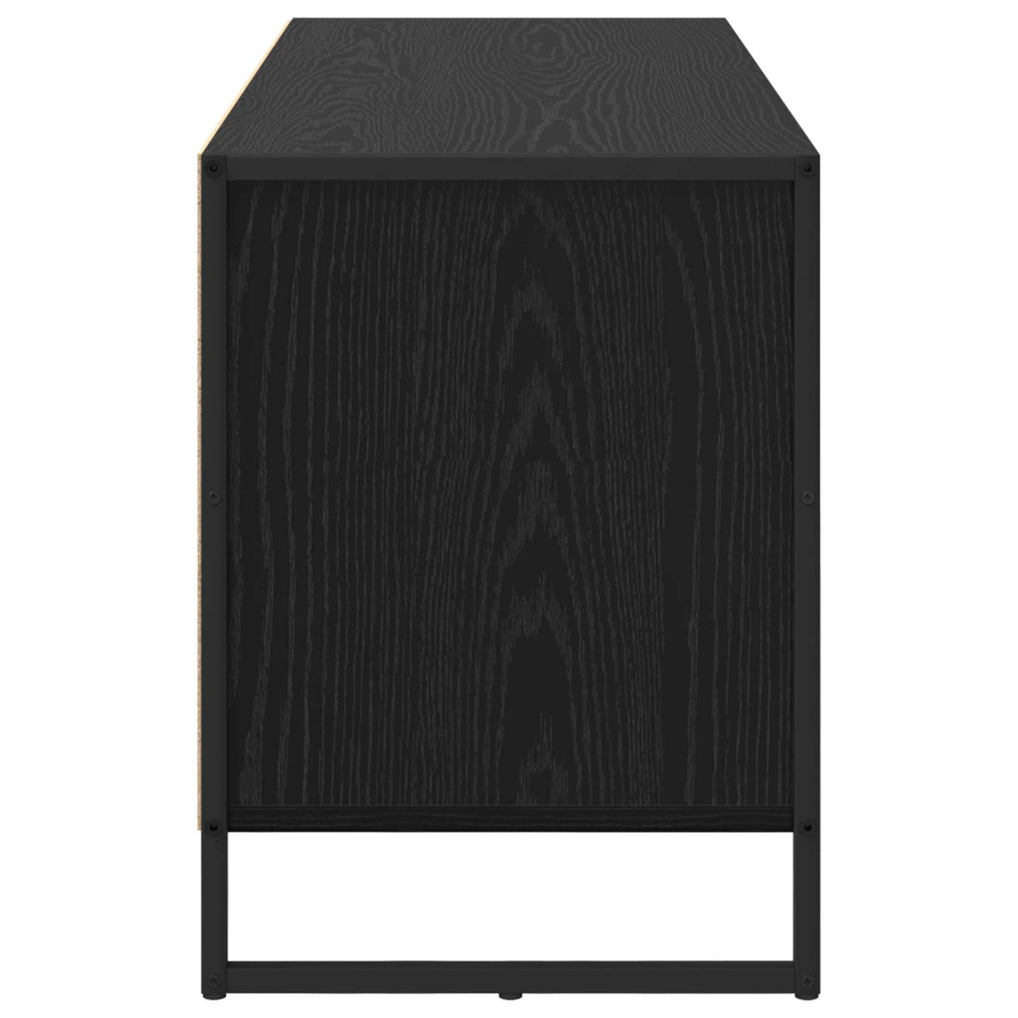 Televizní Skříň 100 X 36 X 49.5 Cm Černý Dub Kompozitní Dřevo