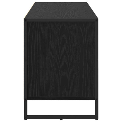 Televizní Skříň 100 X 36 X 49.5 Cm Černý Dub Kompozitní Dřevo