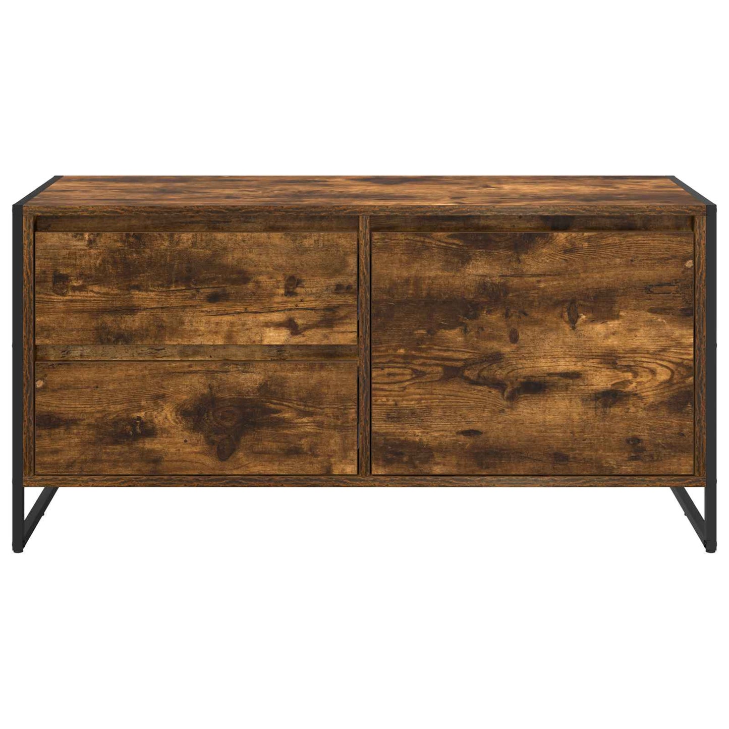 Televizní Skříň 100 X 36 X 49.5 Cm Kouřový Dub Kompozitní Dřevo