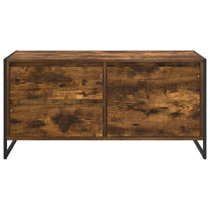 Televizní Skříň 100 X 36 X 49.5 Cm Kouřový Dub Kompozitní Dřevo