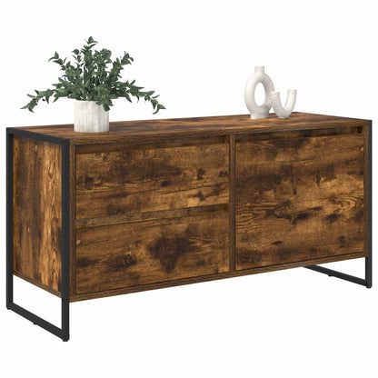 Televizní Skříň 100 X 36 X 49.5 Cm Kouřový Dub Kompozitní Dřevo