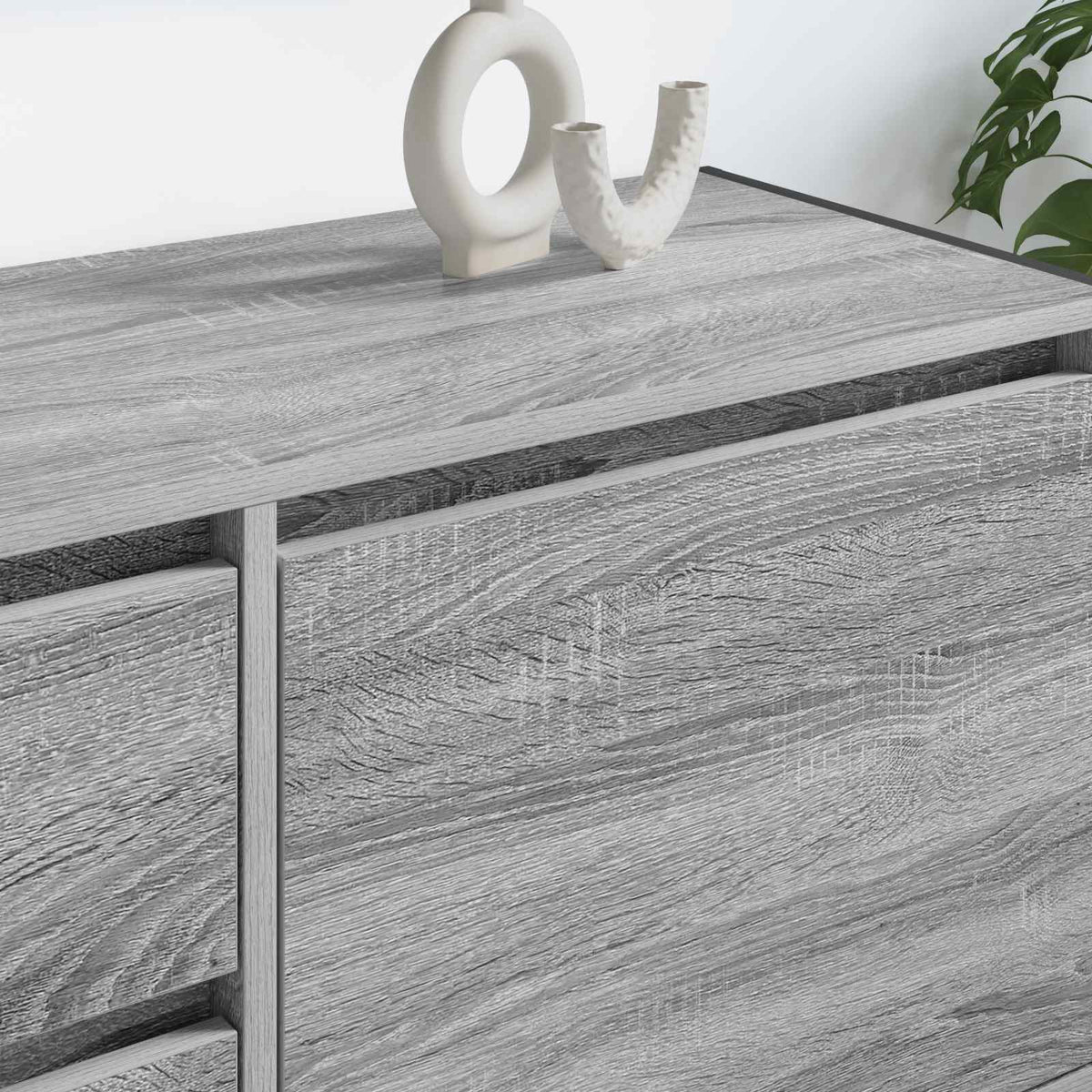 Televizní Skříň 100 X 36 X 49.5 Cm Šedá Sonoma Kompozitní Dřevo