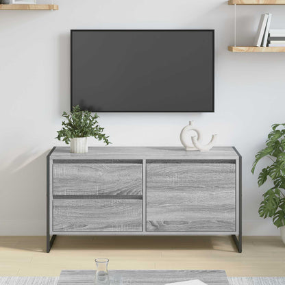 Televizní Skříň 100 X 36 X 49.5 Cm Šedá Sonoma Kompozitní Dřevo