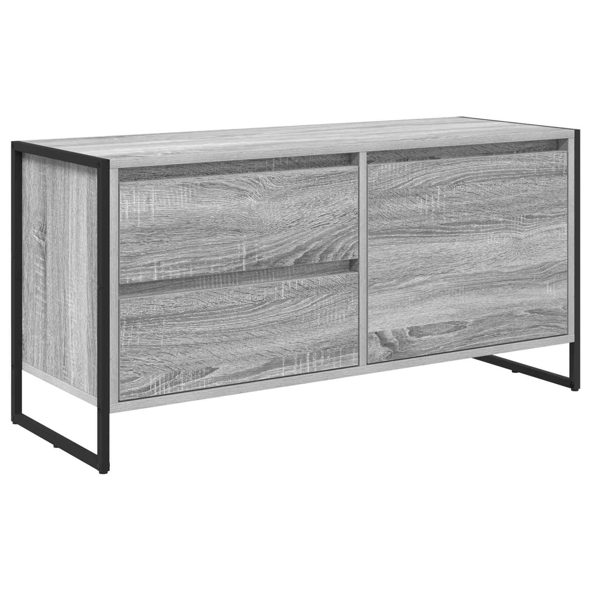 Televizní Skříň 100 X 36 X 49.5 Cm Šedá Sonoma Kompozitní Dřevo