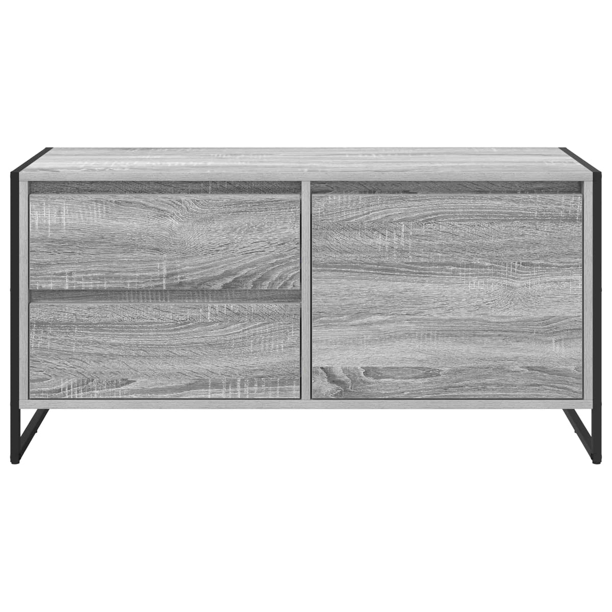 Televizní Skříň 100 X 36 X 49.5 Cm Šedá Sonoma Kompozitní Dřevo