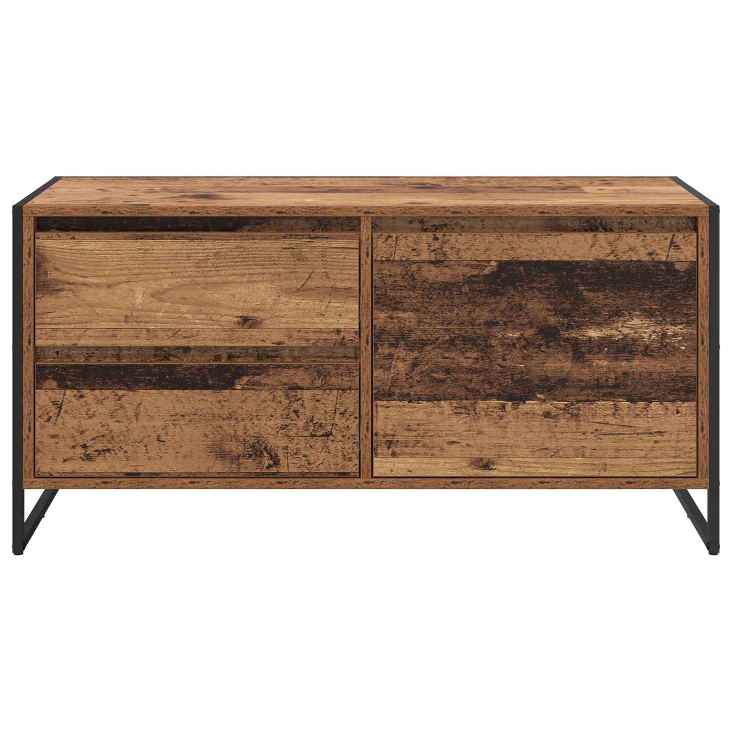 Televizní Skříň 100 X 36 X 49.5 Cm Staré Dřevo Kompozitní Dřevo