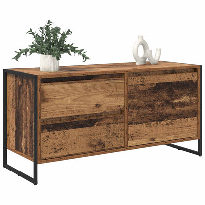 Televizní Skříň 100 X 36 X 49.5 Cm Staré Dřevo Kompozitní Dřevo