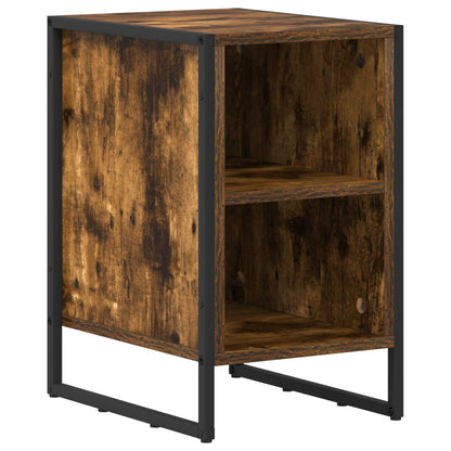 Noční Stolek 2 Ks Kouřový Dub 39,5 X 30 X 50 Cm
