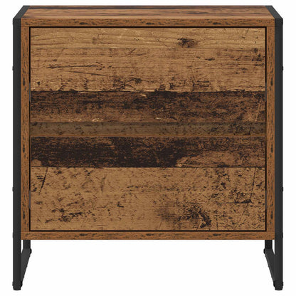 Noční Stolek Staré Dřevo 50 X 39.5 X 50 Cm Kompozitní Dřevo