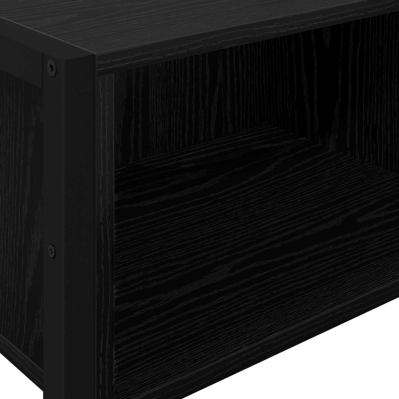 Odkládací Stolek Černý Dub 100 X 36 X 75 Cm Kompozitní Dřevo