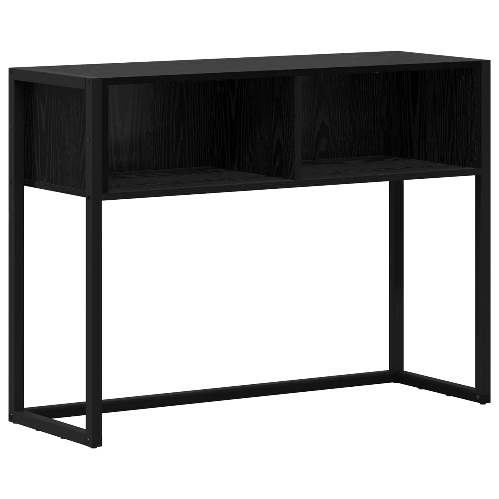 Odkládací Stolek Černý Dub 100 X 36 X 75 Cm Kompozitní Dřevo