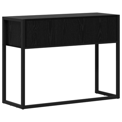 Odkládací Stolek Černý Dub 100 X 36 X 75 Cm Kompozitní Dřevo