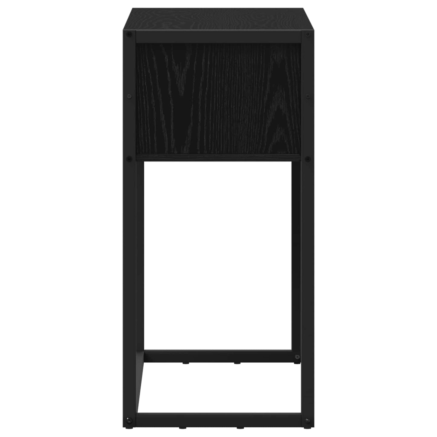 Odkládací Stolek Černý Dub 100 X 36 X 75 Cm Kompozitní Dřevo