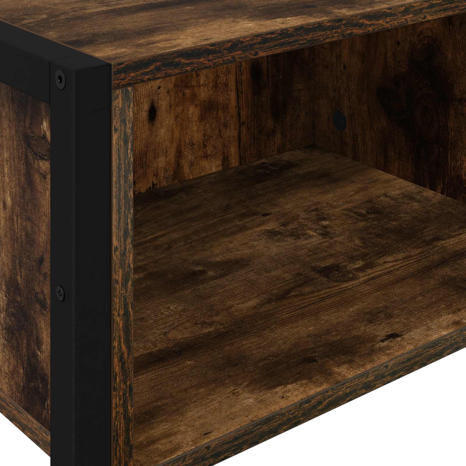 Odkládací Stolek Kouřový Dub 100 X 36 X 75 Cm Kompozitní Dřevo