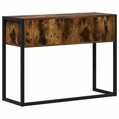 Odkládací Stolek Kouřový Dub 100 X 36 X 75 Cm Kompozitní Dřevo
