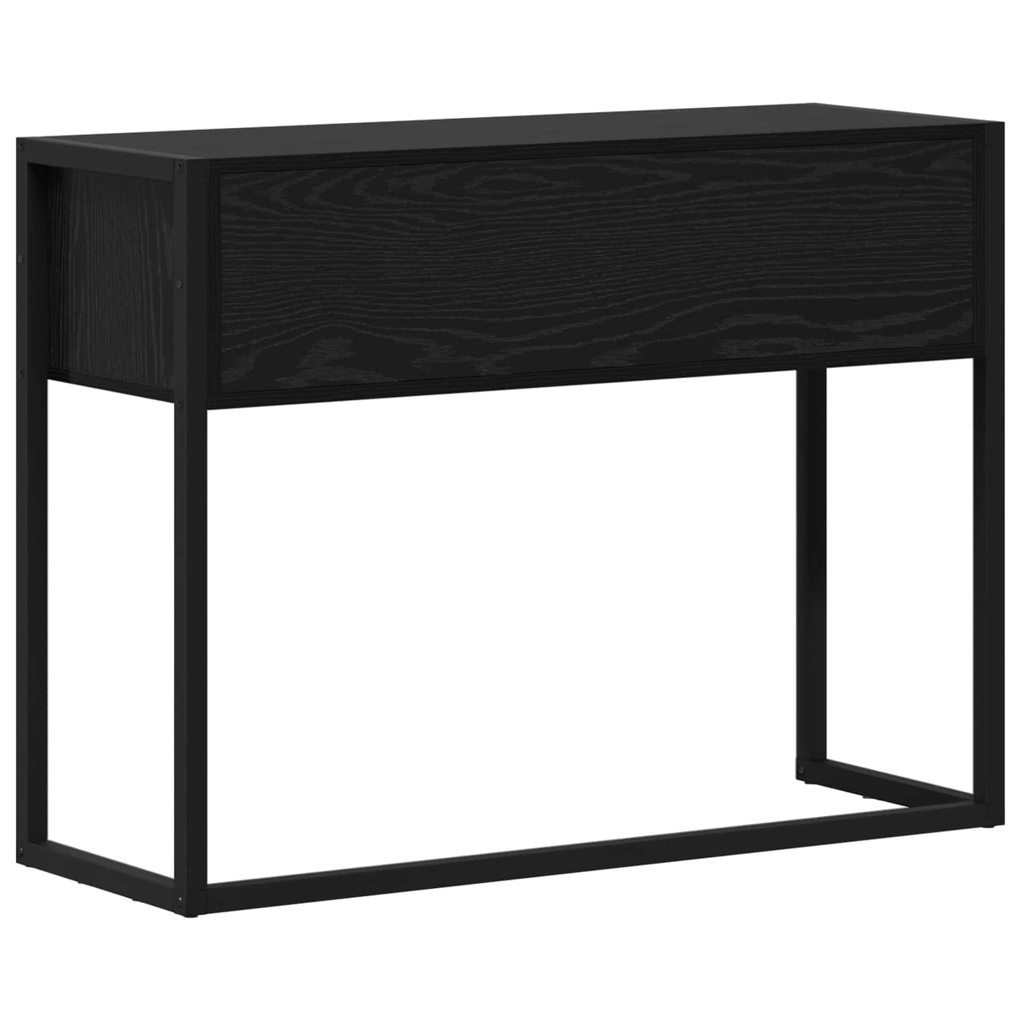 Odkládací Stolek Černý Dub 100 X 36 X 75 Cm Kompozitní Dřevo