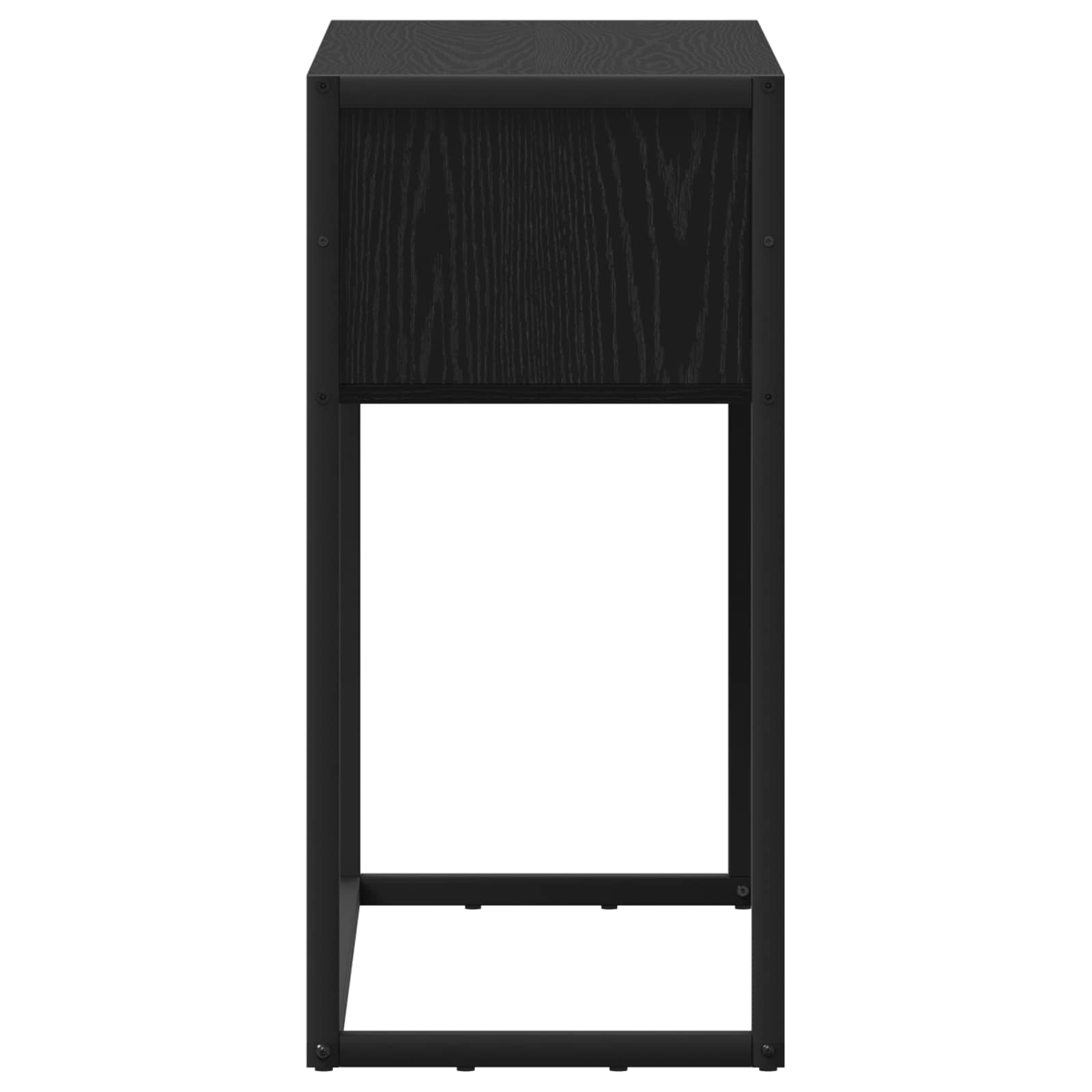 Odkládací Stolek Černý Dub 100 X 36 X 75 Cm Kompozitní Dřevo
