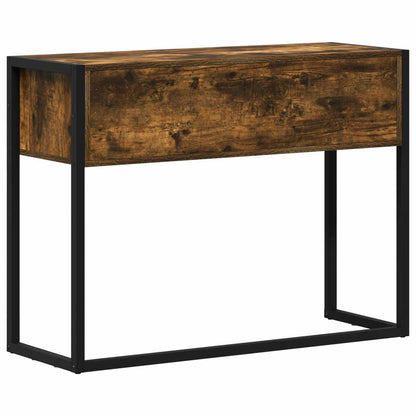 Odkládací Stolek Kouřový Dub 100 X 36 X 75 Cm Kompozitní Dřevo