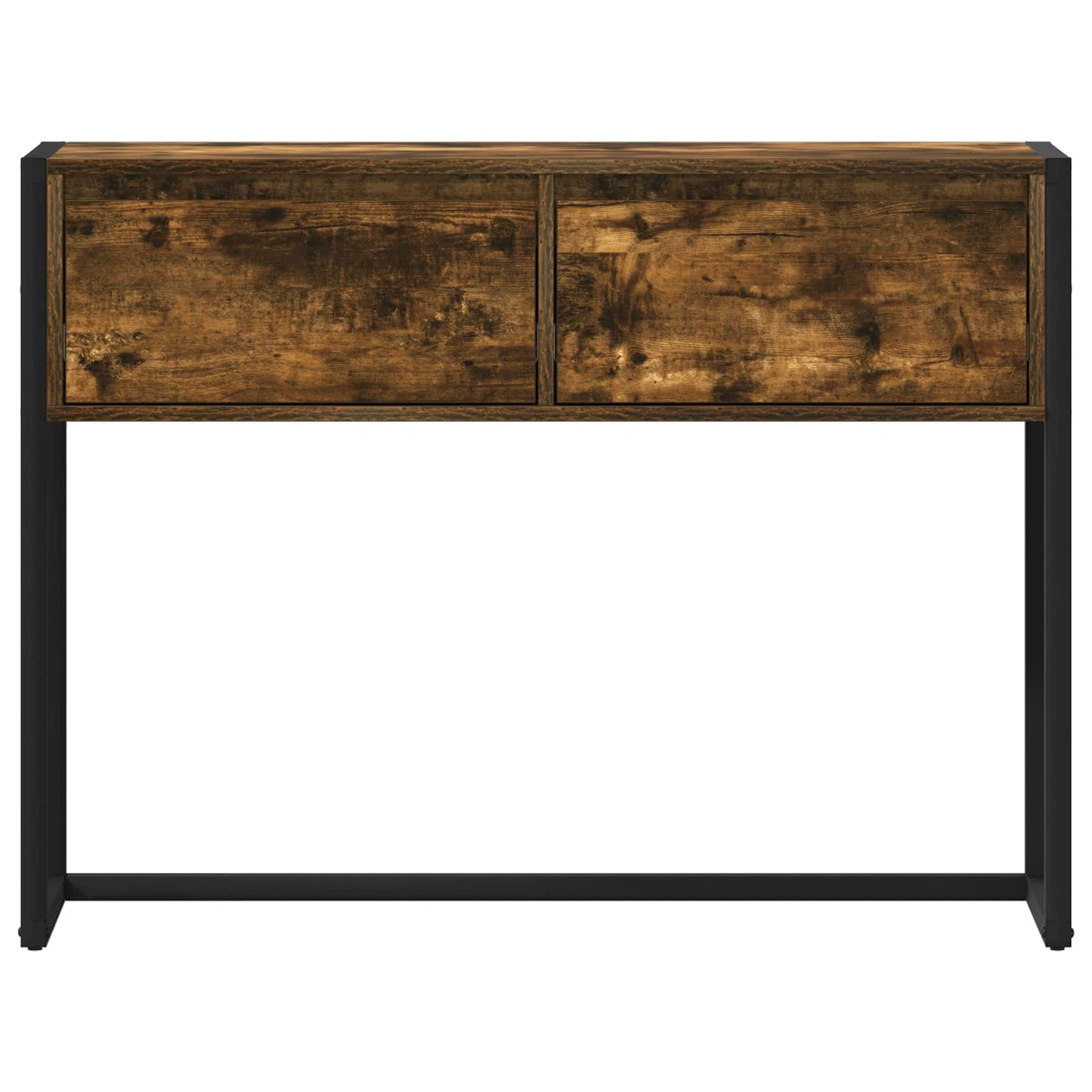 Odkládací Stolek Kouřový Dub 100 X 36 X 75 Cm Kompozitní Dřevo