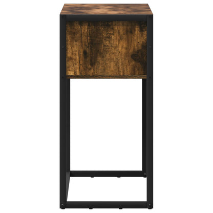Odkládací Stolek Kouřový Dub 100 X 36 X 75 Cm Kompozitní Dřevo