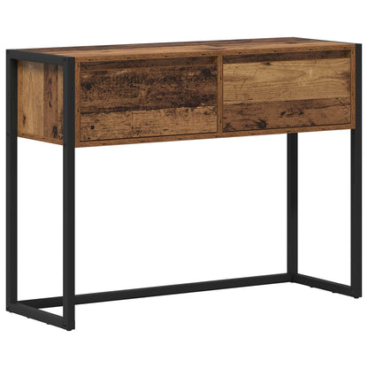 Odkládací Stolek Staré Dřevo 100 X 36 X 75 Cm Kompozitní Dřevo