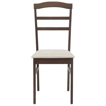 Jídelní Židle 2 Ks Masivní Gumové Dřevo Světle Hnědá A Světle