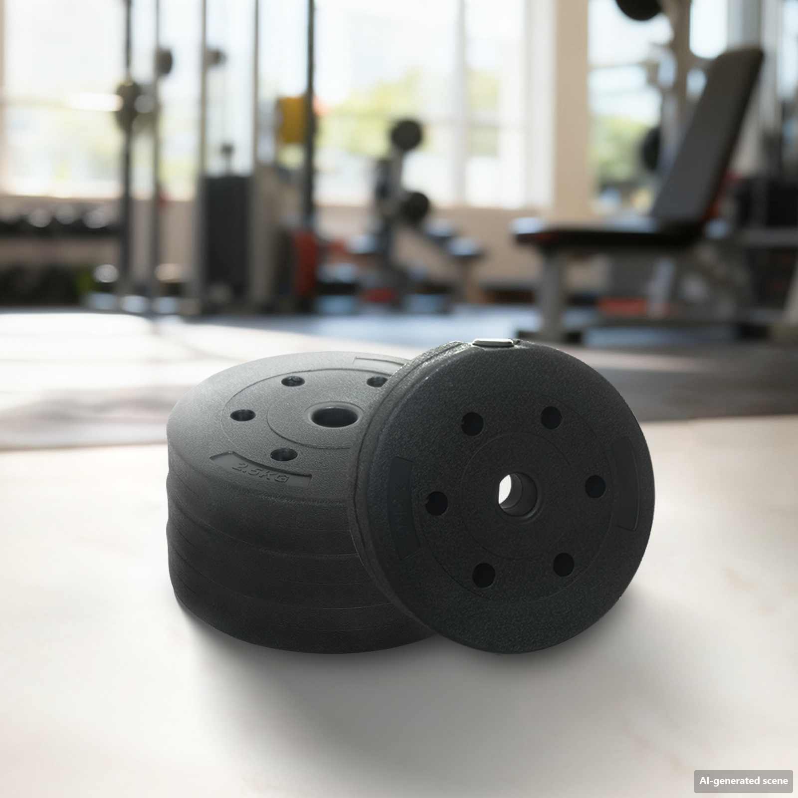 Hmotnostní Kotouče 4 Ks 10 Kg Černý Cement A Železný Písek