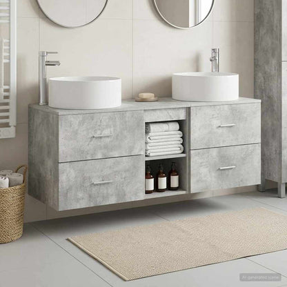 Sada Koupelnového Nábytku 3 Ks 49,5 X 44,5 X 65,5 Cm