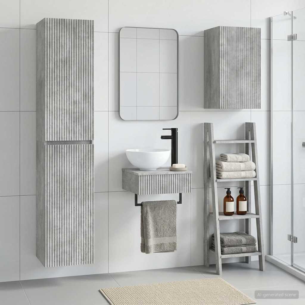 Sada Koupelnového Nábytku 3 Ks 33 X 34,5 X 160 Cm