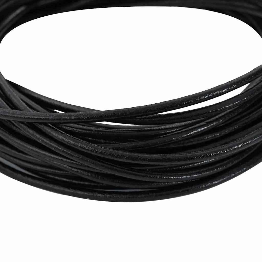 Kožený Provázek Černá Ø2,5 Mm X 50 M Kůže