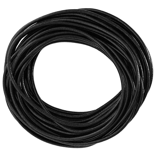 Kožený Provázek Černá Ø2,5 Mm X 50 M Kůže