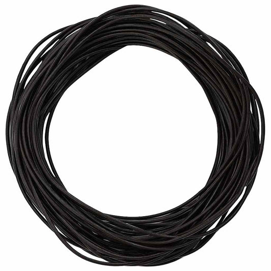 Kožený Provázek Tmavě Hnědá Ø1 Mm X 10 M Kůže