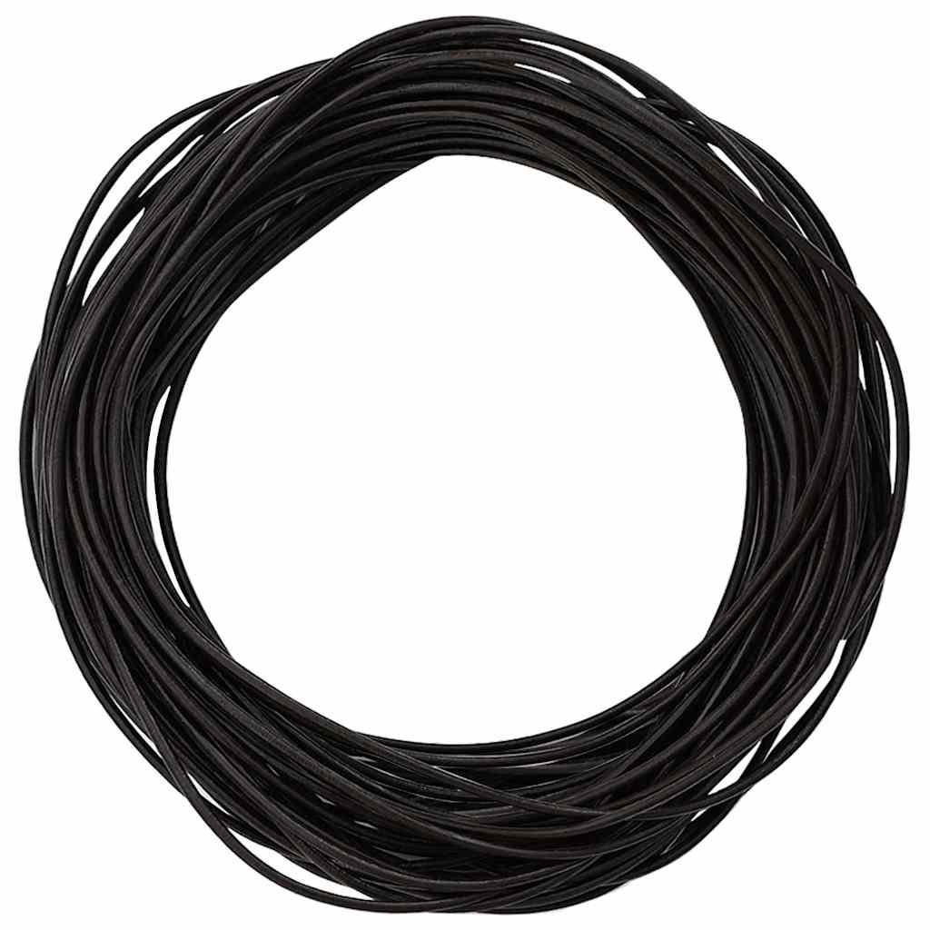 Kožený Provázek Tmavě Hnědá Ø1 Mm X 50 M Kůže