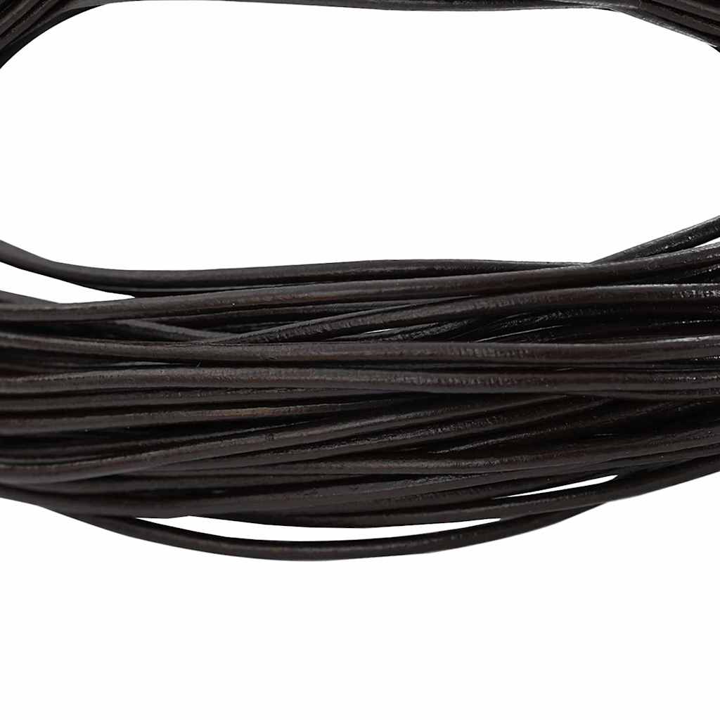 Kožený Provázek Tmavě Hnědá Ø2 Mm X 5 M Kůže