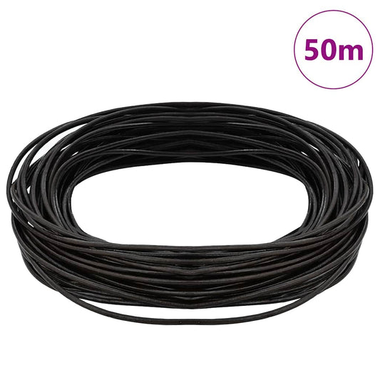 Kožený Provázek Tmavě Hnědá Ø2 Mm X 50 M Kůže