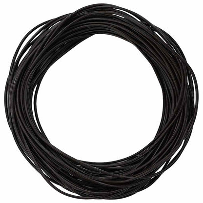 Kožený Provázek Tmavě Hnědá Ø2 Mm X 50 M Kůže