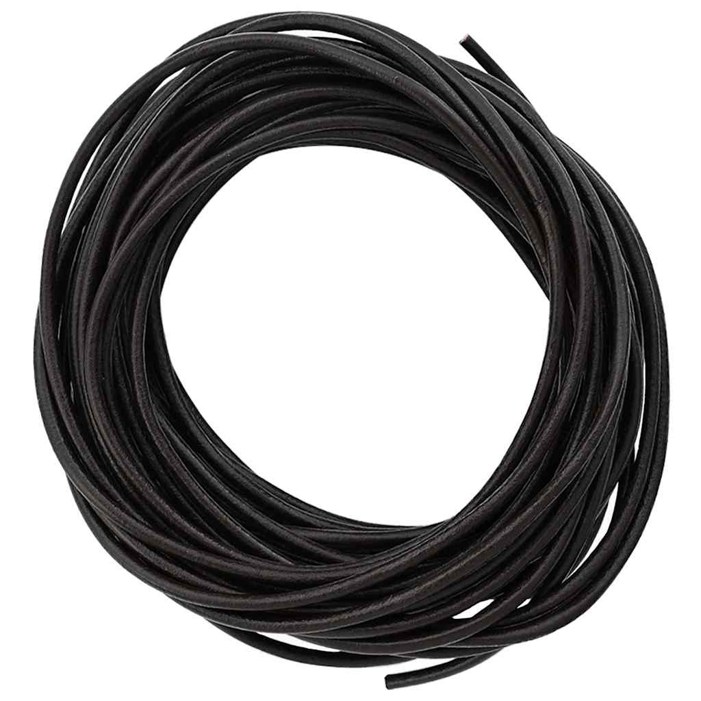 Kožený Provázek Tmavě Hnědá Ø2,5 Mm X 10 M Kůže