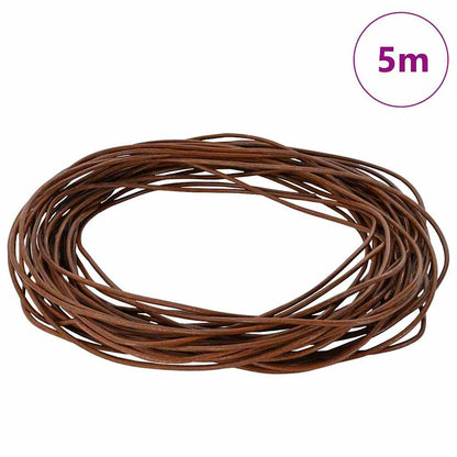 Kožený Provázek Světle Hnědá Ø1 Mm X 5 M Kůže