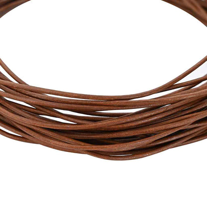 Kožený Provázek Světle Hnědá Ø1,5 Mm X 10 M Kůže