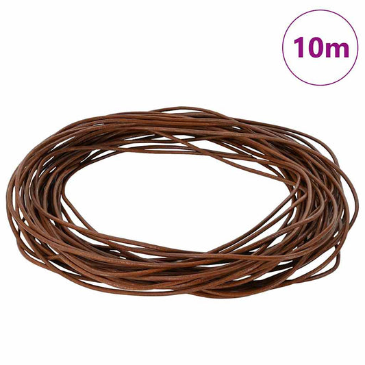 Kožený Provázek Světle Hnědá Ø1,5 Mm X 10 M Kůže