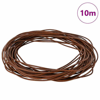 Kožený Provázek Světle Hnědá Ø2 Mm X 10 M Kůže