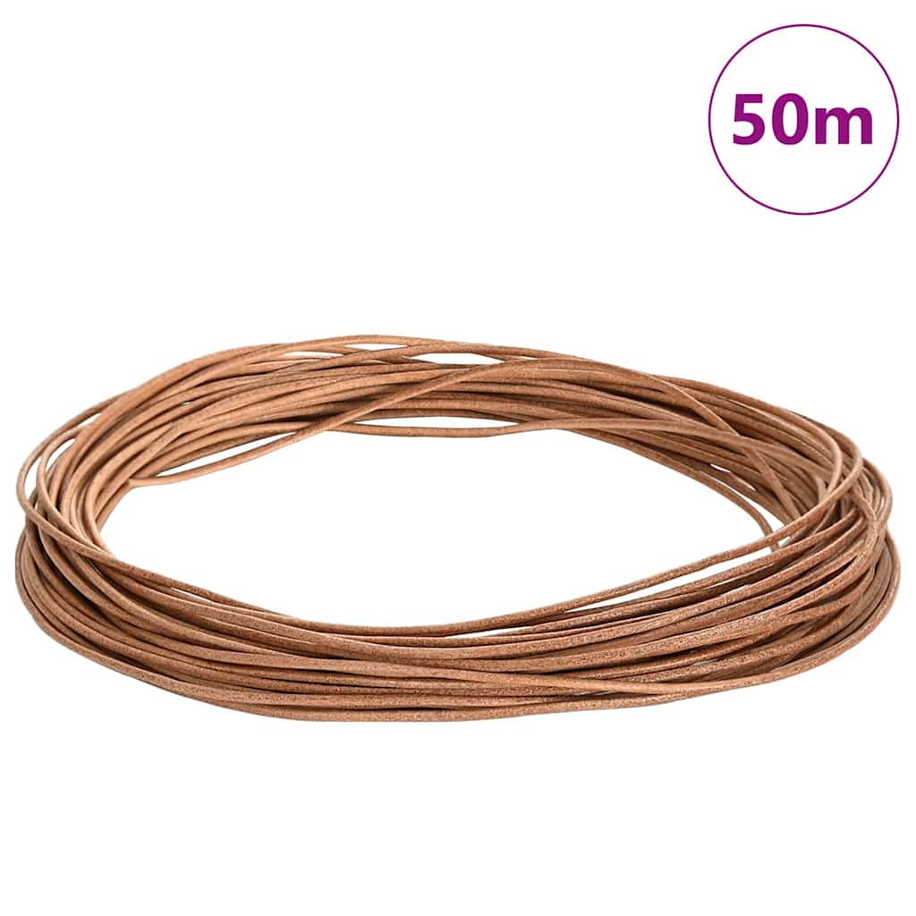 Kožený Provázek Hnědá Ø1 Mm X 50 M Kůže