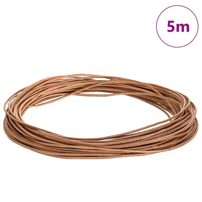 Kožený Provázek Hnědá Ø1,5 Mm X 5 M Kůže