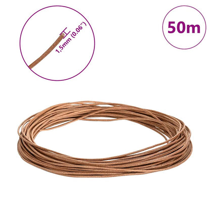 Kožený Provázek Hnědá Ø1,5 Mm X 50 M Kůže